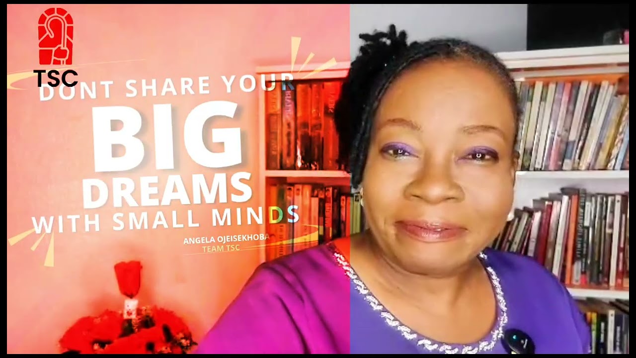 CAUTION! Do not share your BIG dreams with small minds.