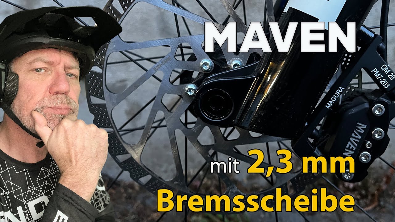 SRAM MAVEN mit 203 x 2,3 mm Bremsscheibe &ndash; so fahre ich sie am Levo Pro!