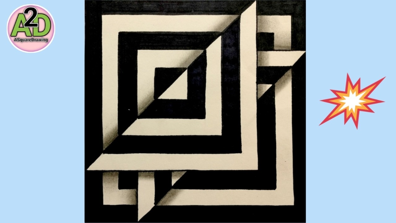Illusion Drawing-13 | Illusion Drawing Ideas 💡 | Illusion Drawing with Parallel Lines