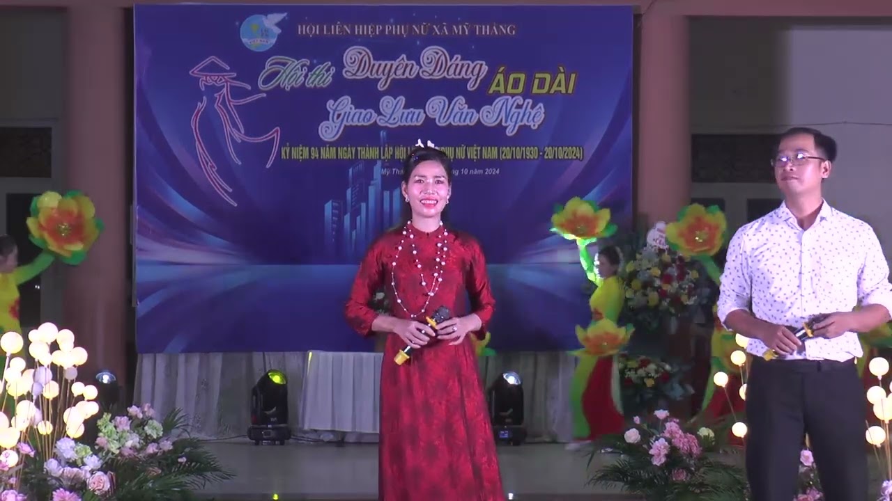 Hội thi duyên dáng áo dài xã Mỹ Thắng năm 2024