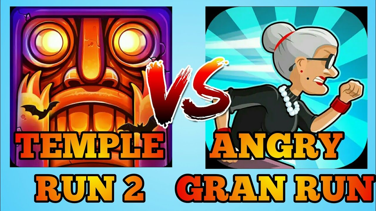 Temple Run 2 Vs Angry Gran Run | Halloween | Gameplay HD