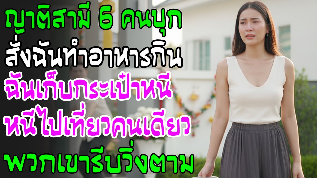 สิ้นปีบ้านผัว 6 คนบุกใช้ทำกับข้าว ฉันลากกระเป๋าหนีเงียบๆ พอรู้ตัวรีบวิ่งตามหน้าซีด