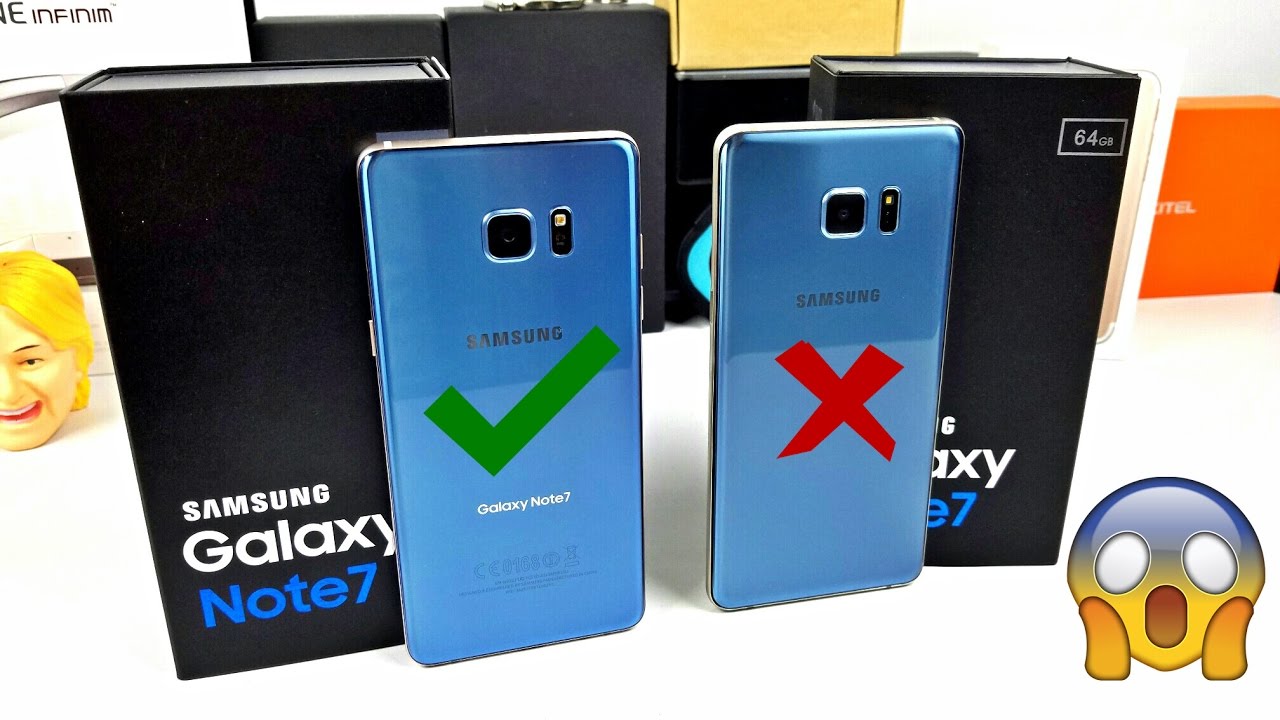 Goophone Note 7 -vs- Real Note 7 - Very Close- Beware!
