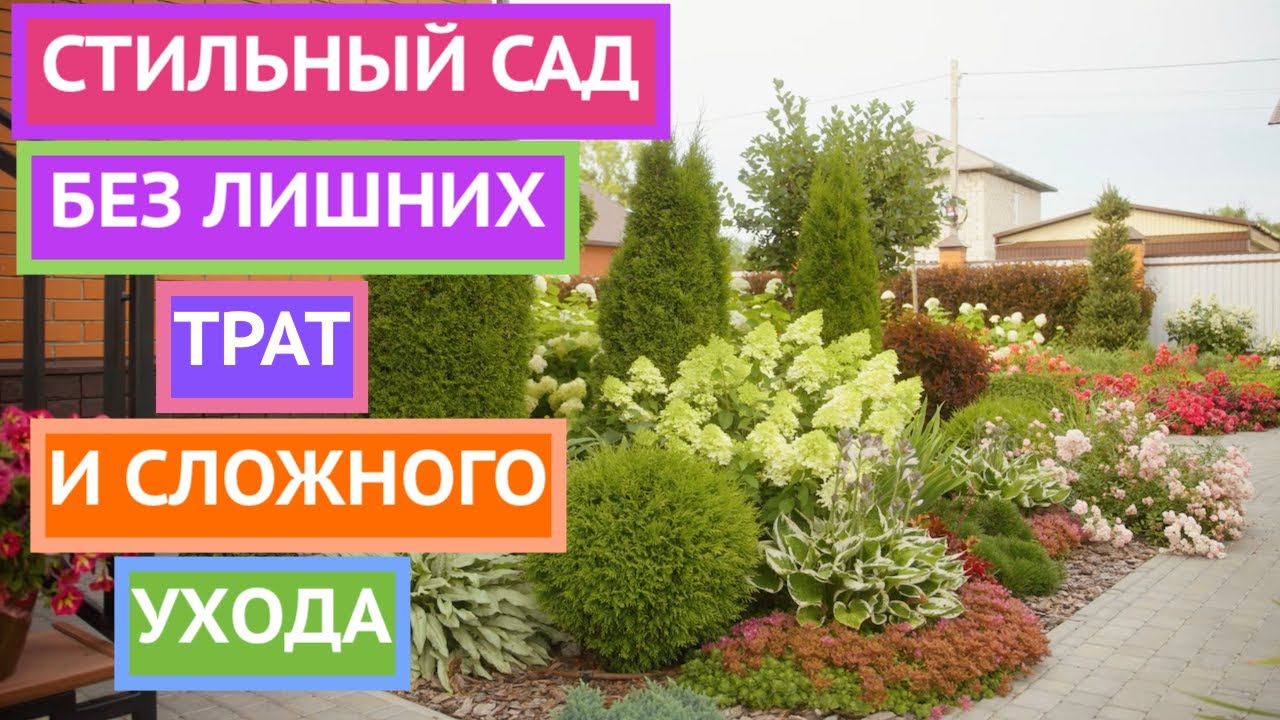 СТИЛЬНЫЙ САД БЕЗ ЛИШНИХ ТРАТ И СЛОЖНОГО УХОДА