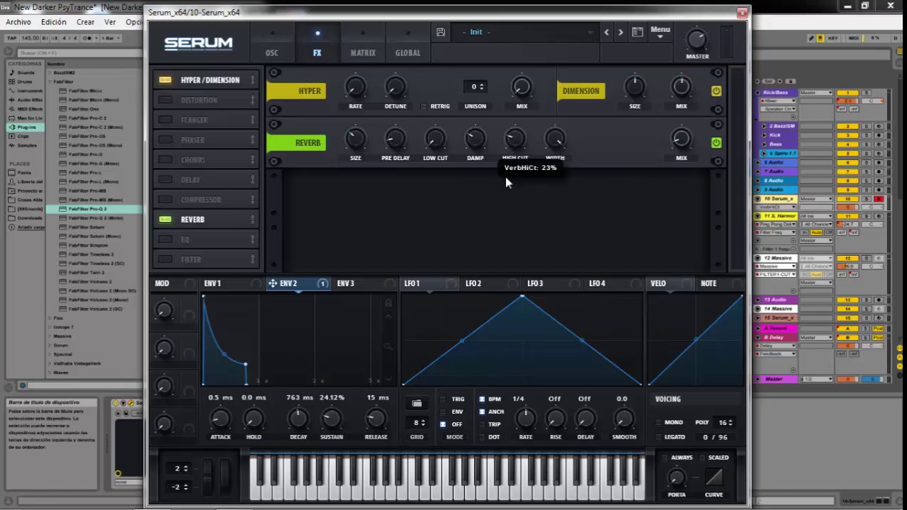 Creating basic acid PsyTrance lead with Serum