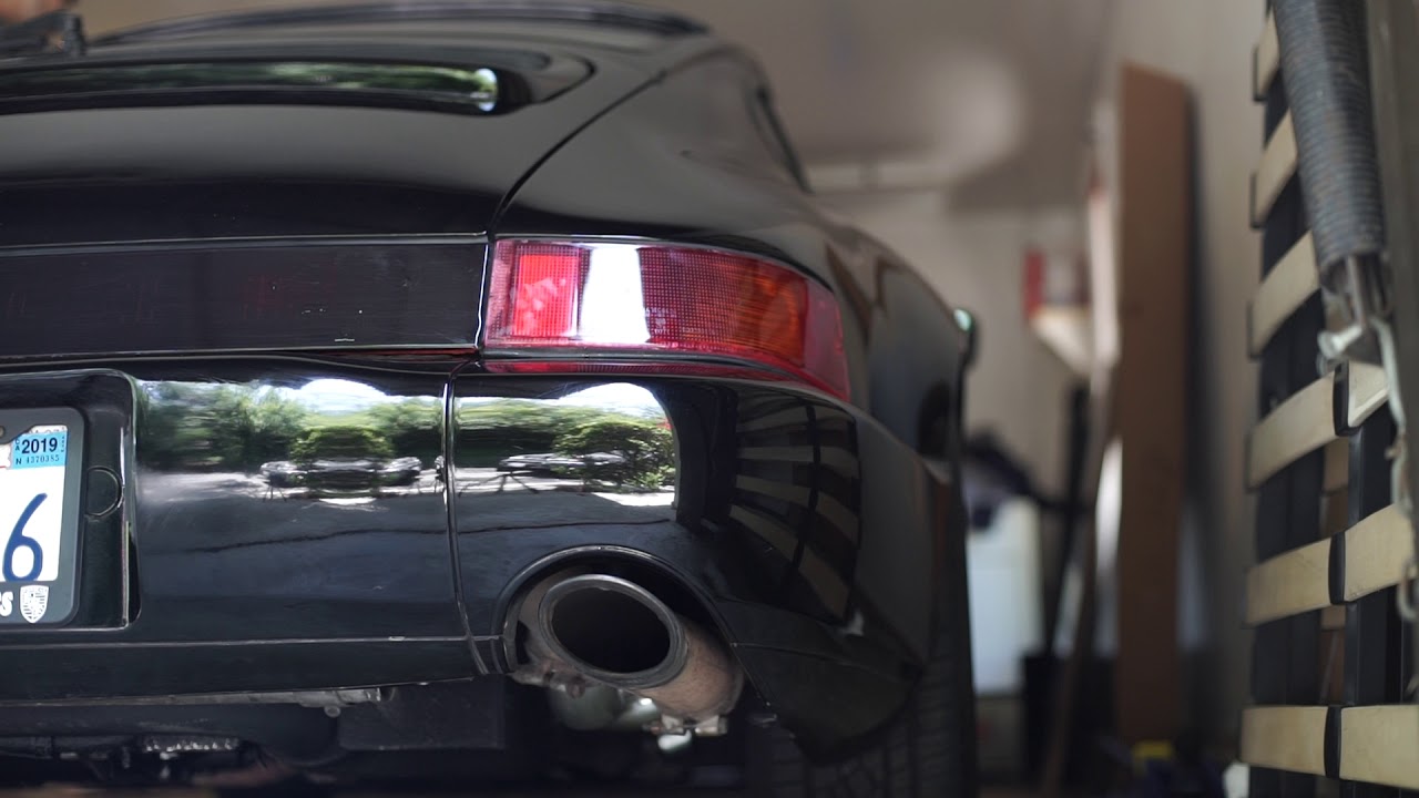 Porsche 964 Secondary Muffler Bypass Before and After (G Pipe) High Quality