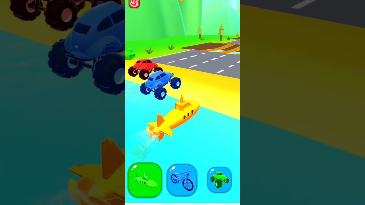 #shapeshifting funny race gameplay #racing #car #gaming 