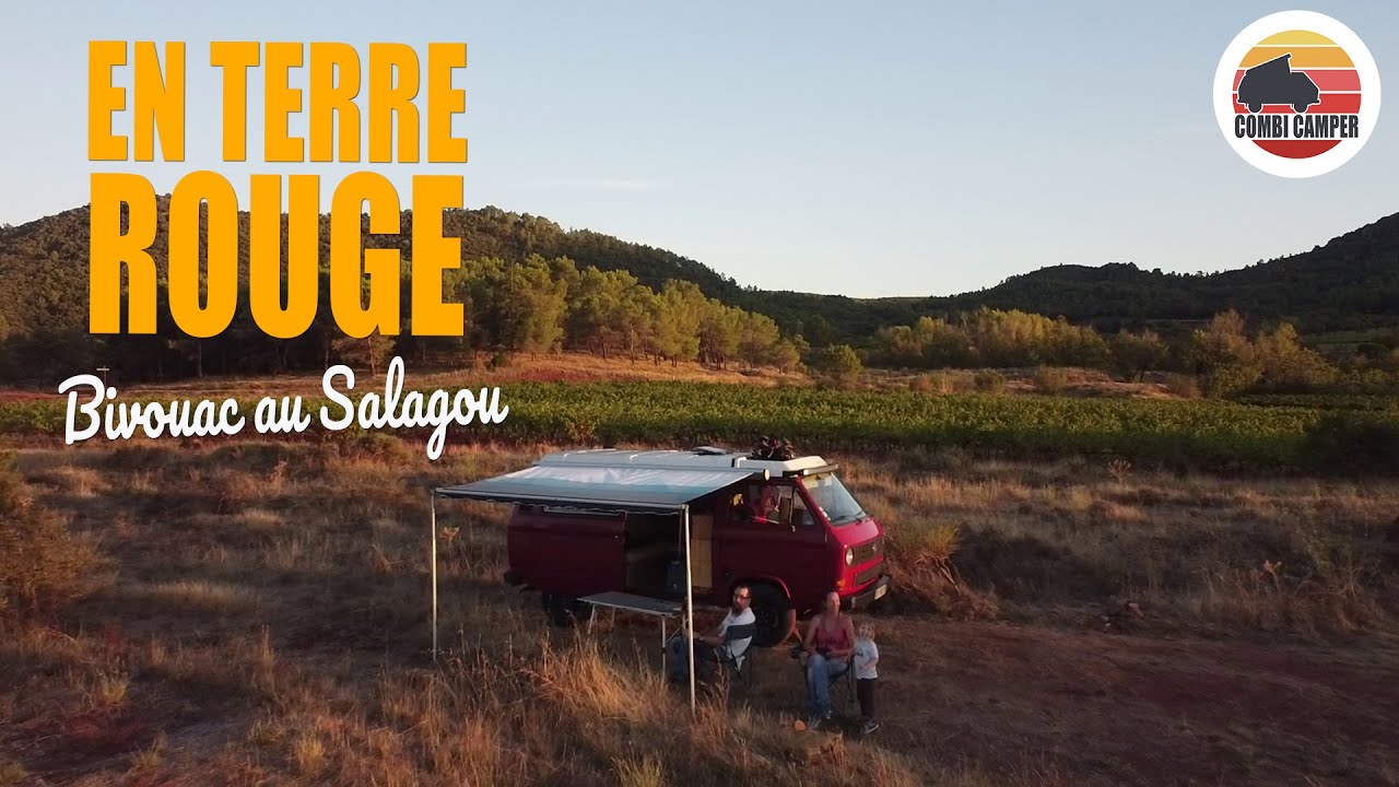 Bivouac au Lac du Salagou en VW camper van