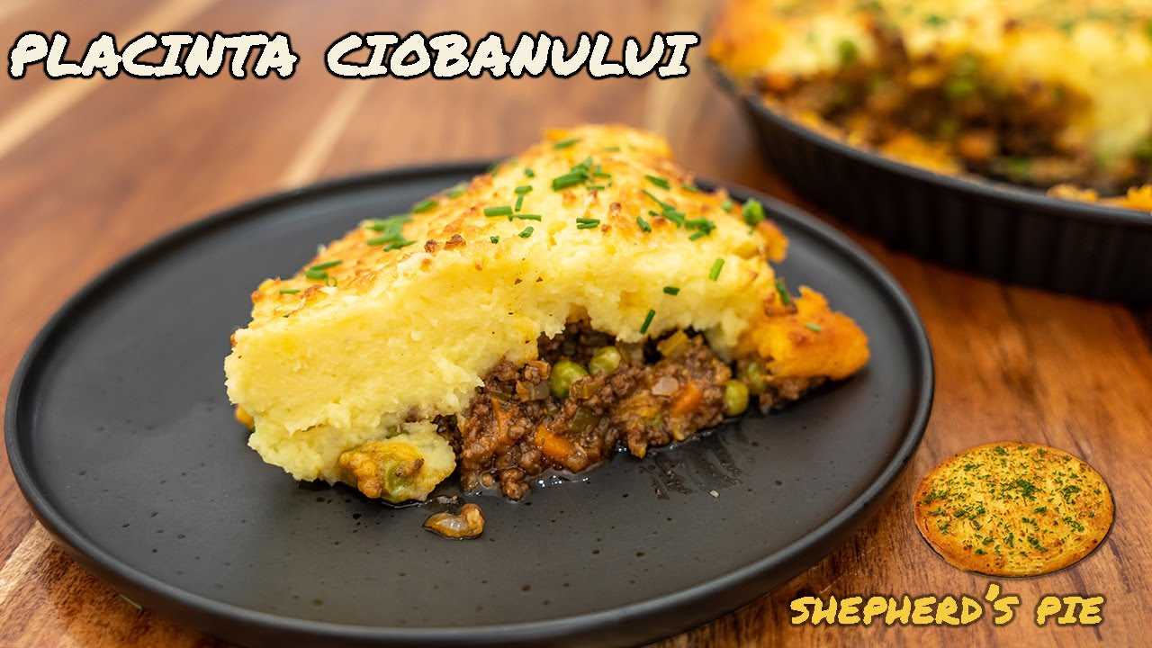 Musaca englezească:/Placinta ciobanului//Cu carne de miel sau de vită!