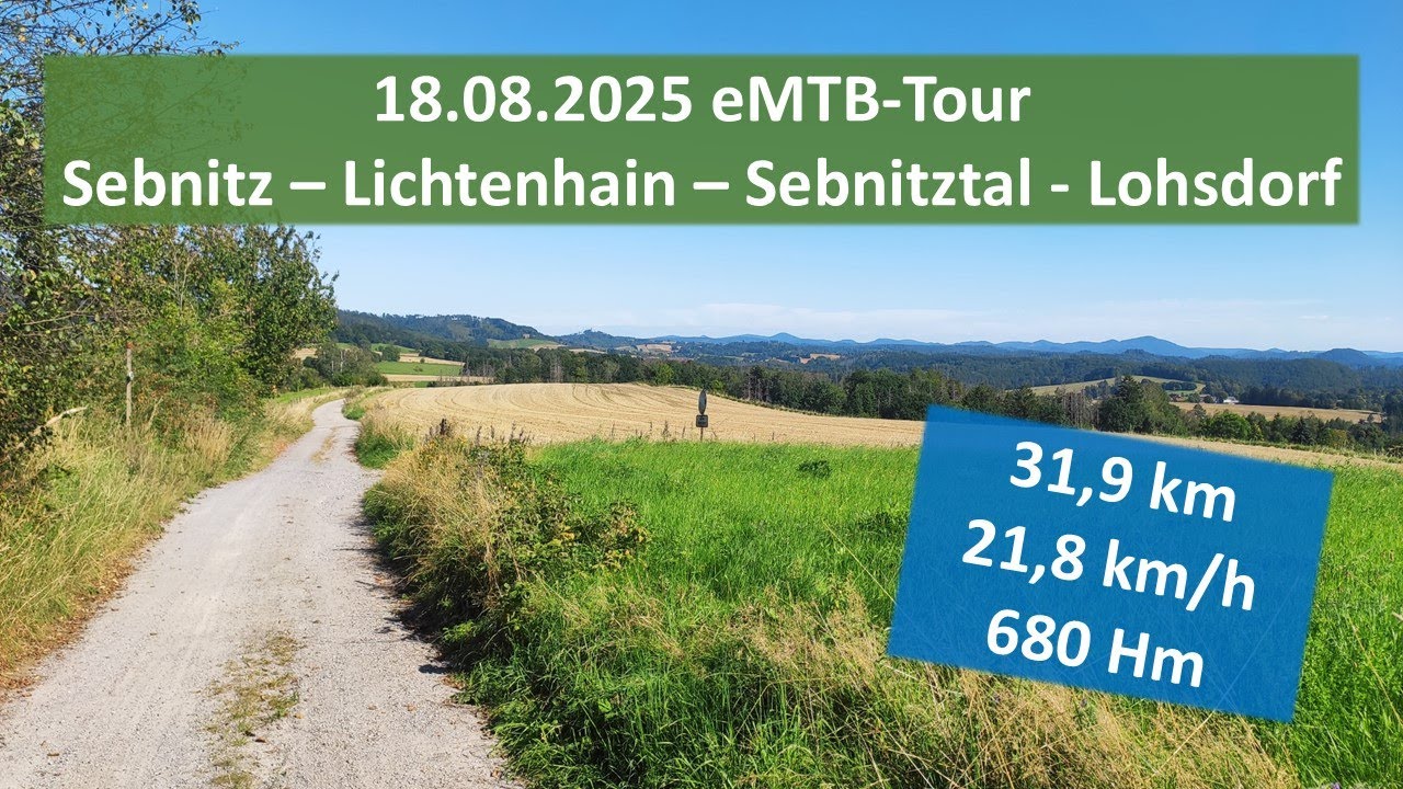 18.08.2025 eMTB-Tour: Feierabendrunde am Rand der Sächsischen Schweiz