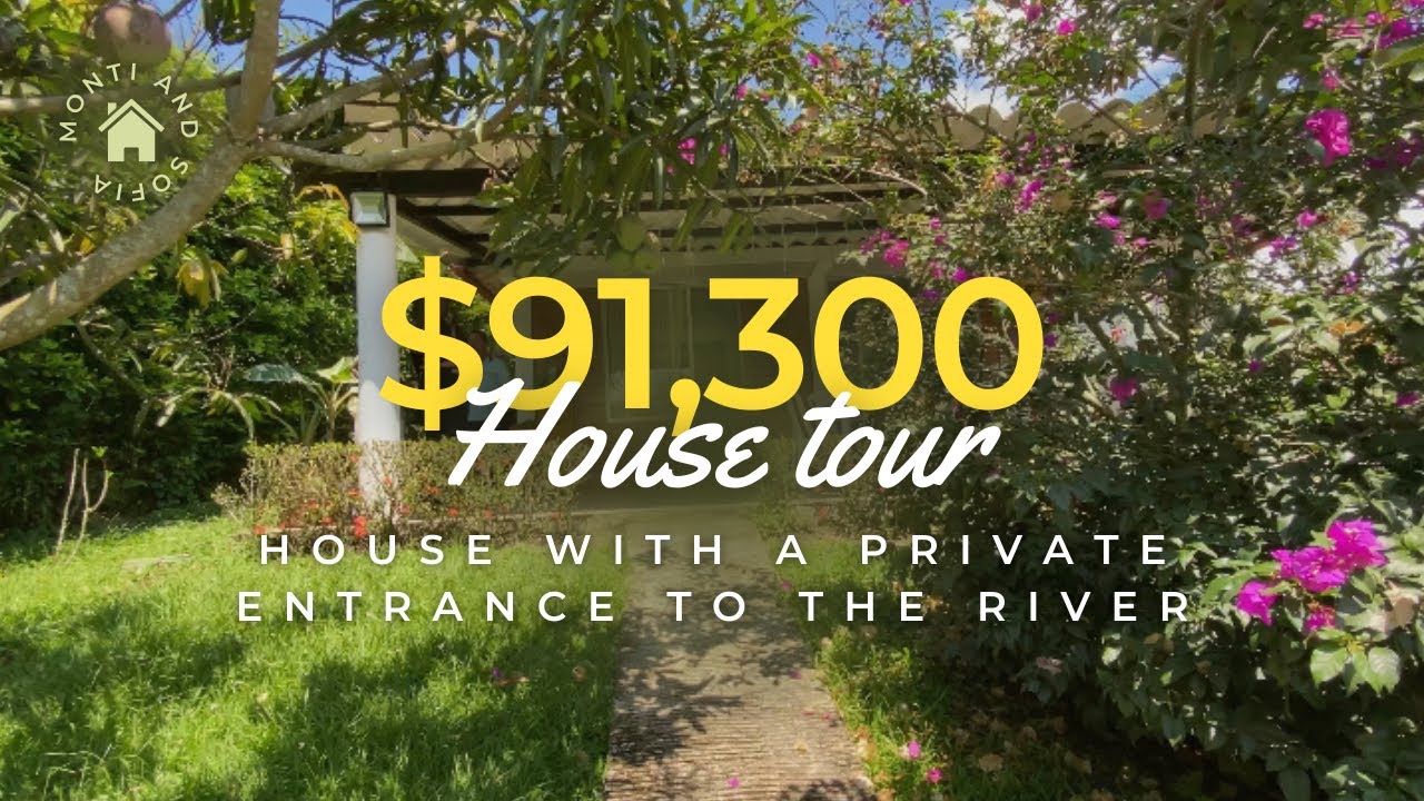 Affordable HOUSE IN COLOMBIA with a private entrance to the river