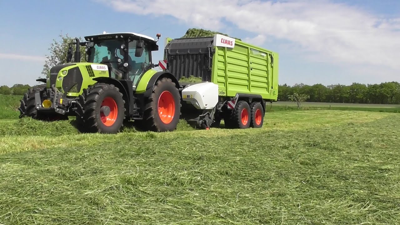 1.Schnitt 2021 - Claas Arion 660- Claas Cargos 8400