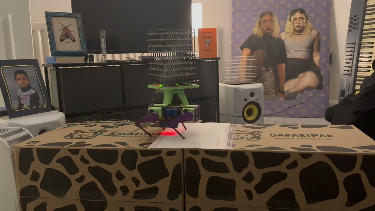 AI MINI RC QUADRUPED ROBOT DOG - LARA THE WITCH - [GREEN GHOST] - ELECTRONICS