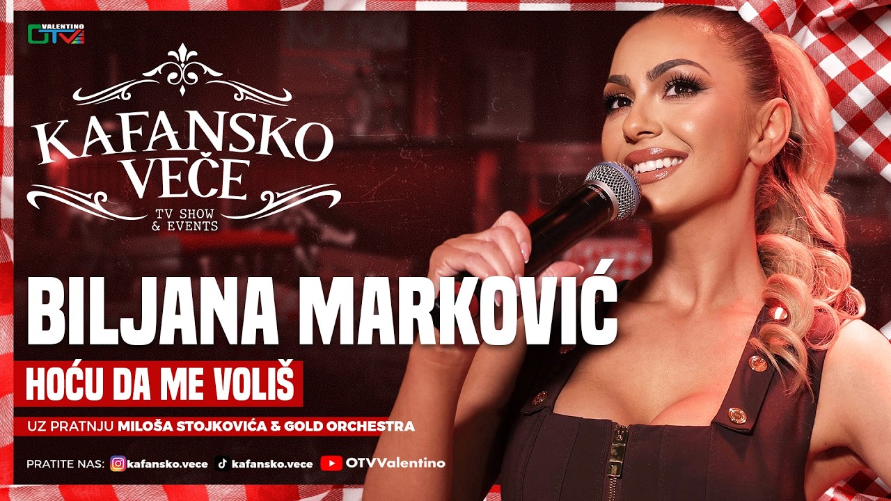 BILJANA MARKOVIC - HOCU DA ME VOLIS | UZIVO | ORK. MILOS STOJKOVIC I GOLD | 2026 | KAFANSKO VECE