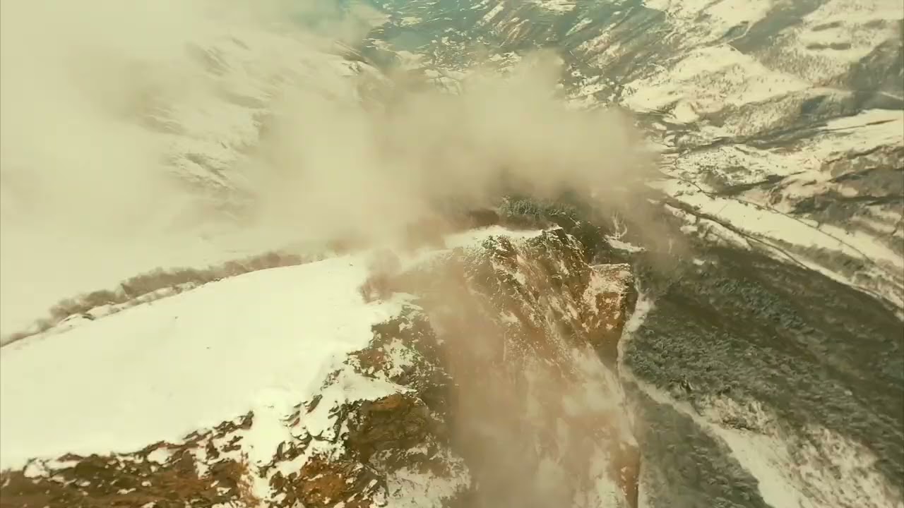 Cinematic drone fpv long range 4K Pyrenees mountain Val Louron 