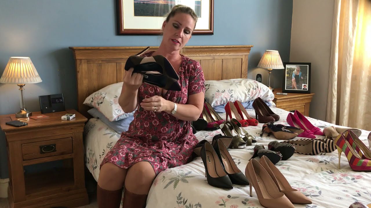 Check out a selection of My shoes!!  Lots of Stilettos, Knee High Boots, Mules and flats 😳😳🎥🎞😍