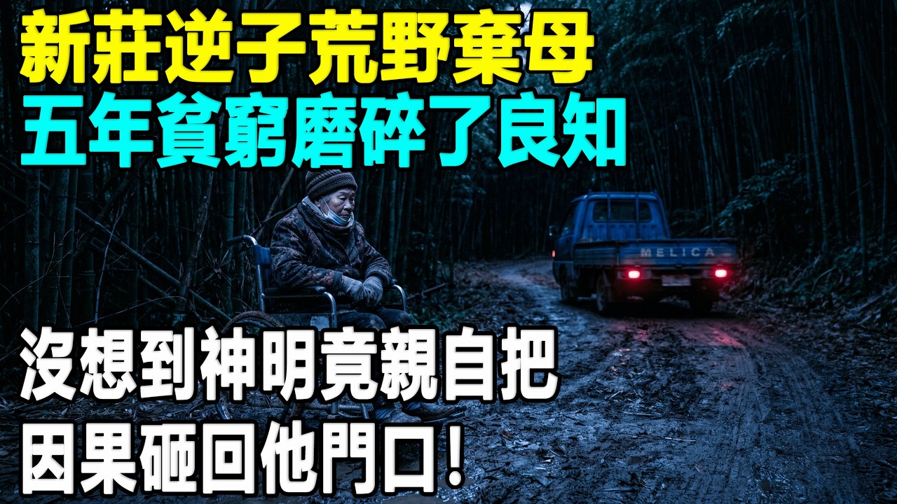 五年貧窮磨碎了良知，新莊逆子荒野棄母，沒想到神明竟親自把「因果」砸回他門口！
