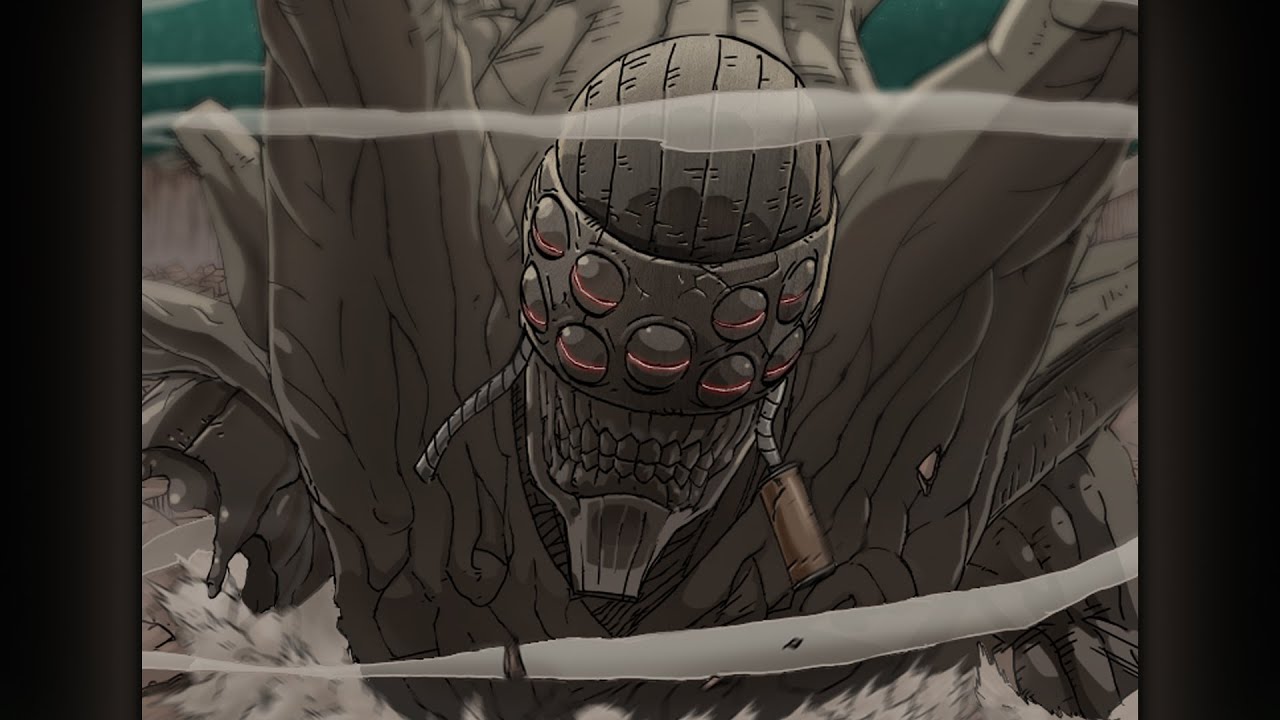 Increible,  Tobi invoca al Gedo Mazo Como distractor en La cuarta guerra ninja