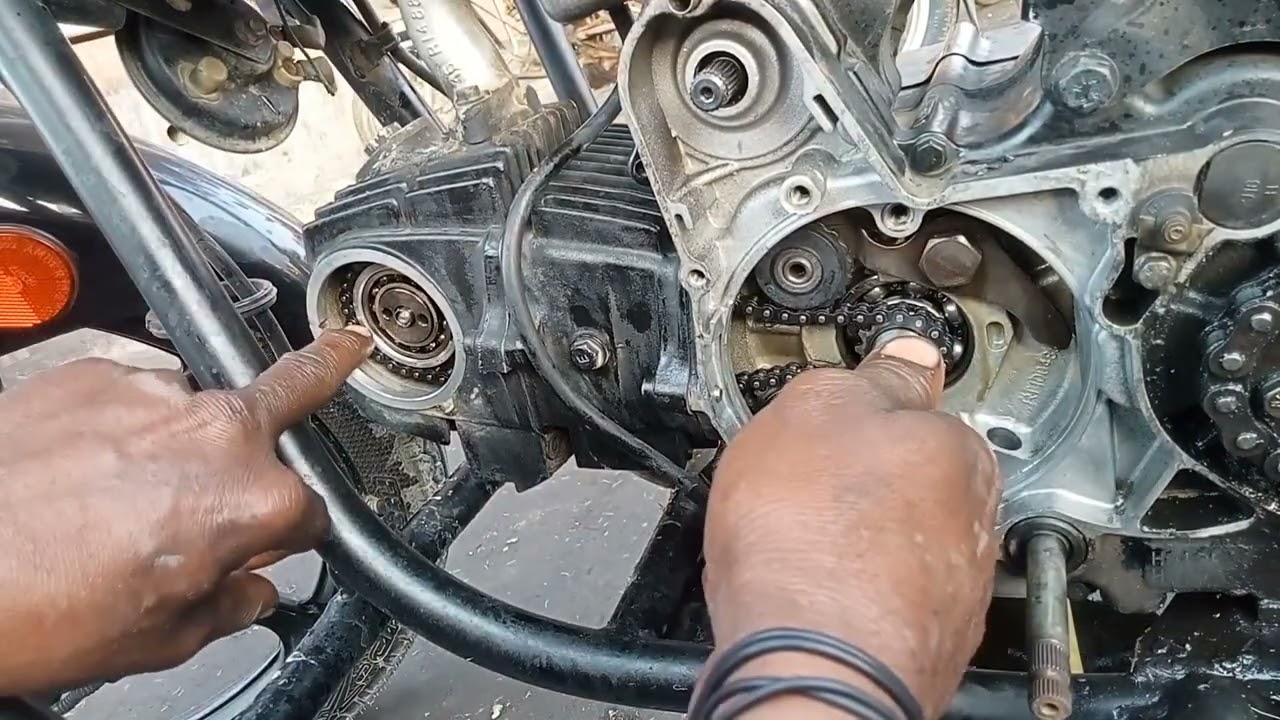 Hero Splendor BS4# bike ki bike ki timing chain dalne ka sabse aasan tarika#@VIPIN kumar