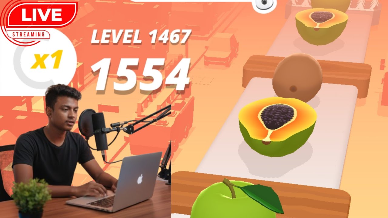 🍖 Perfect slices Live 🥑Ultimate satisfying Gameplay #perfect_slices #gameplay #Live 🍉🌶🍖🥑🪝