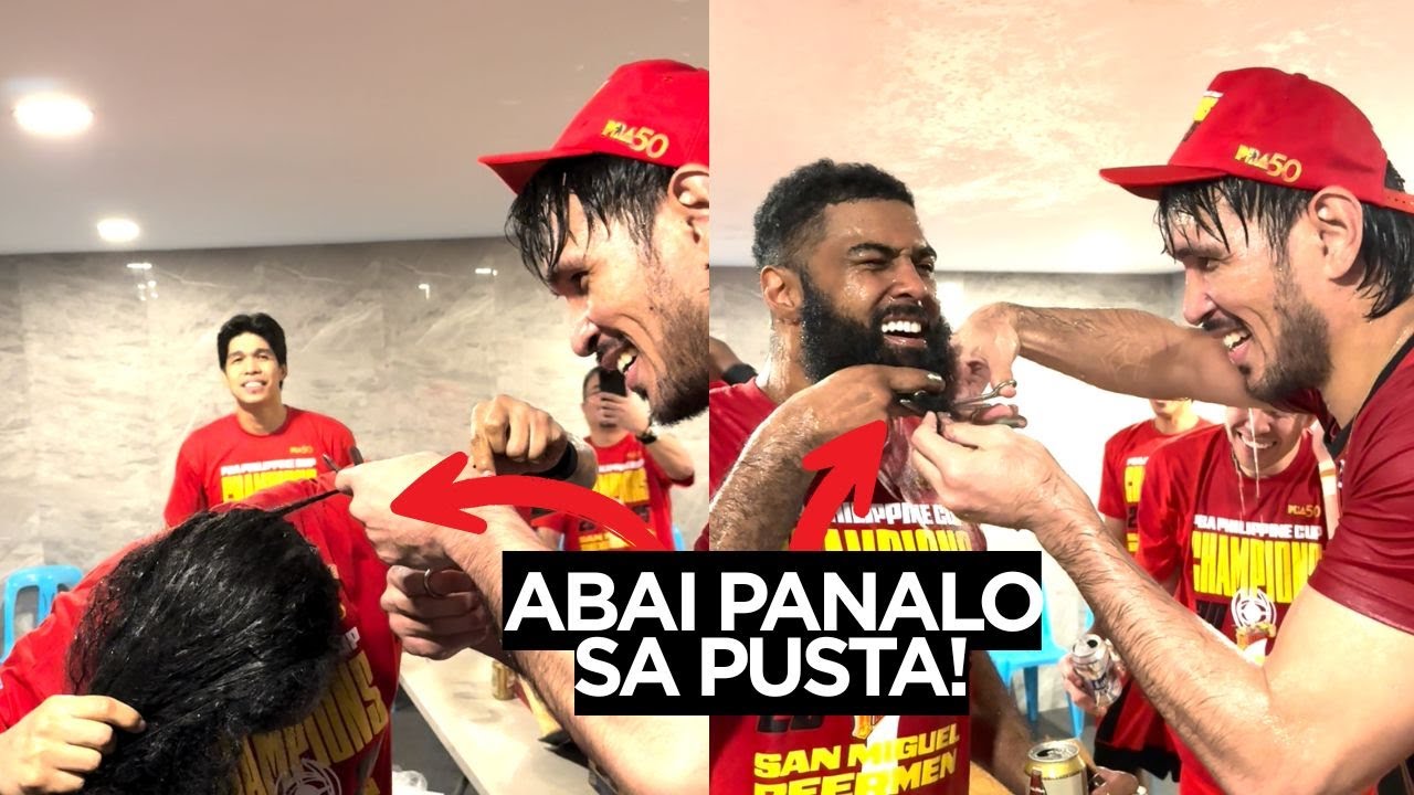 SMB dugout celebration after denying TNT PBA grand slam, ruling PBA 49th Season Philippine Cup