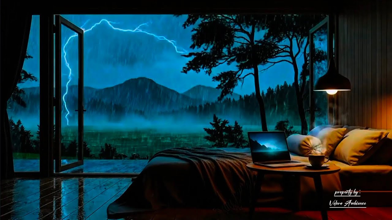 You’re Safe Inside While It Rains Outside 🌧️ Deep Sleep Rain Sounds
