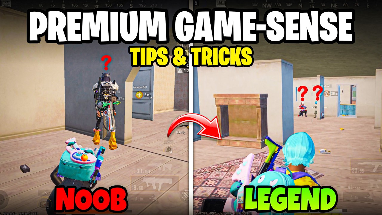 Top 10 GAME-SENSE Tips & Tricks In BGMI 4.4 Update😍 Noob To Pro GUIDE.