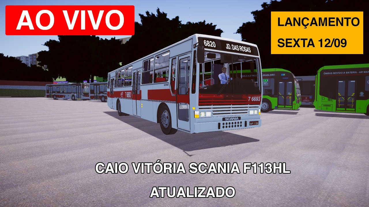 🚍 AO VIVO: Atualizando o Caio Vitória Scania F113HL – Lançamento Sexta!