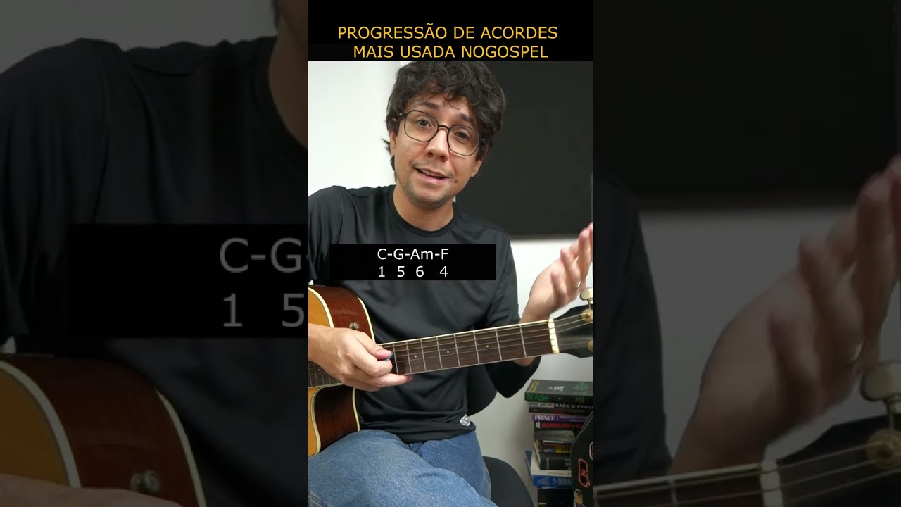 PROGRESS&Atilde;O DE ACORDES MAIS USADA NO GOSPEL #shorts