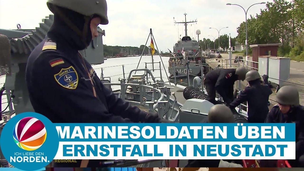 Soldaten des Jagdbootes „Weilheim“ proben den Ernstfall in Neustadt