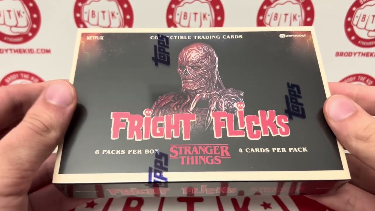 Riiipin’ a Box of Topps Fright Flicks! Fun box for a cheap price!