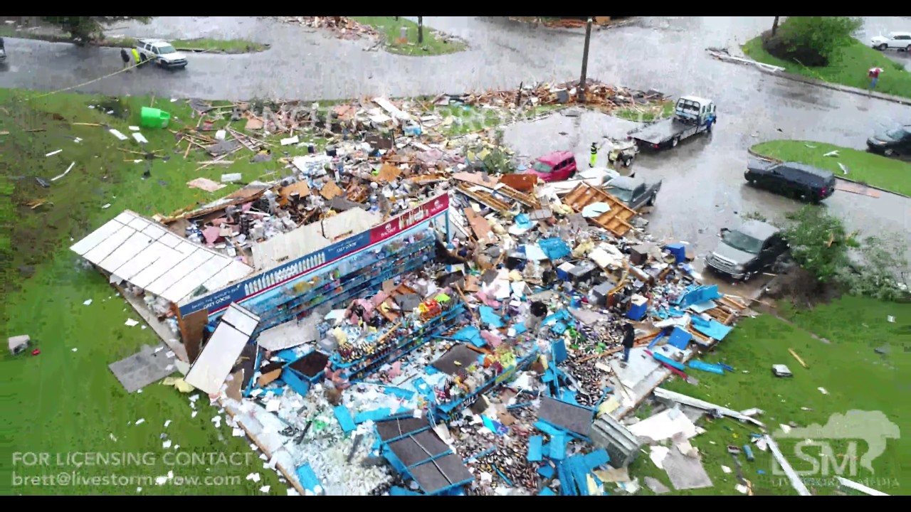 6-22-17 Fairfield, AL - Aerial Tornado Damage