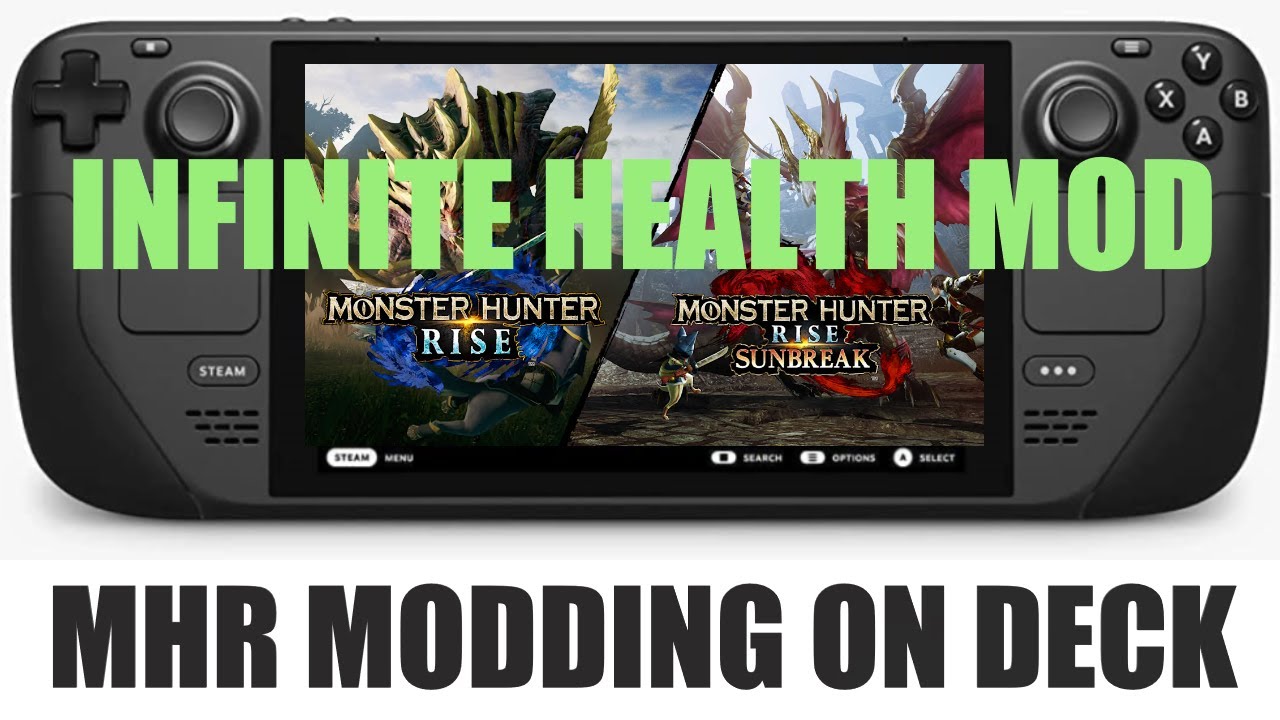 Modding Monster Hunter Rise on Steam Deck - REFramework Infinite Health Mod