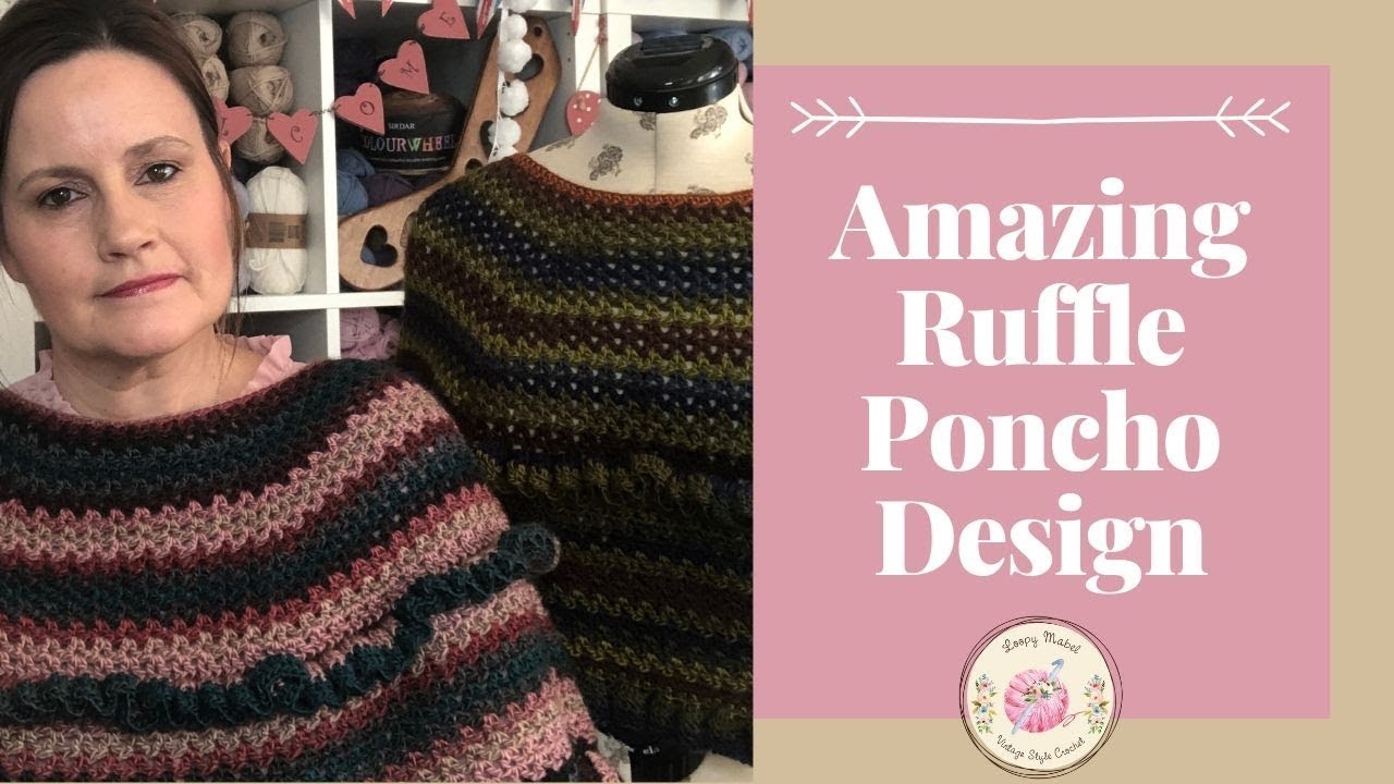 How To Crochet Poncho Wrap (Easy) Tutorial - Sweet Georgia Capelet