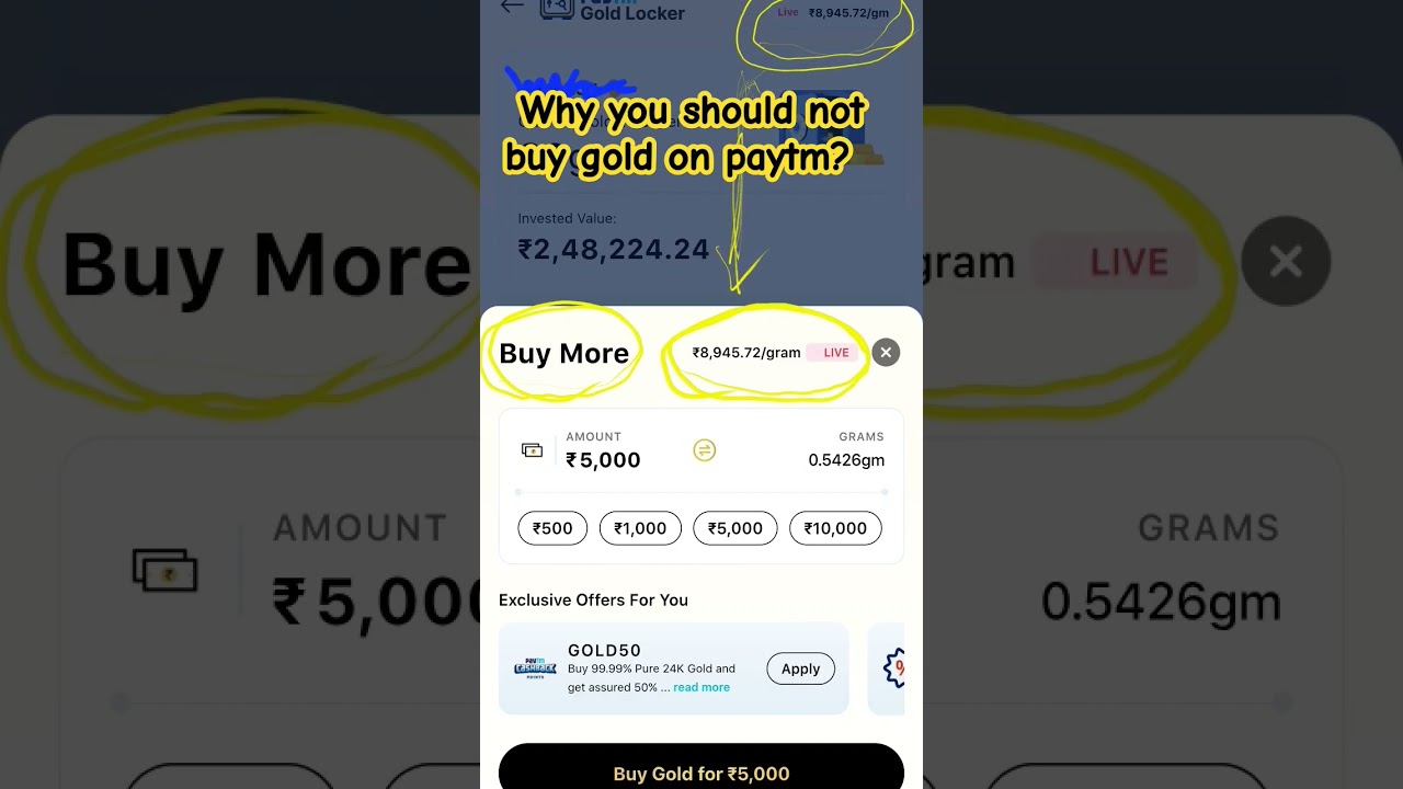 Never buy gold on paytm #paytm #gold #India #ScaminIndia#Beware #onlinescam #zerodha @NEWS9LIVE