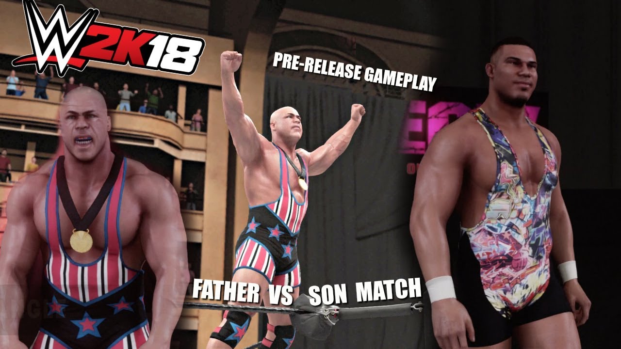WWE 2K18 Gameplay | Kurt Angle vs Jason Jordan Father-Son Match (ECW One Night Stand)