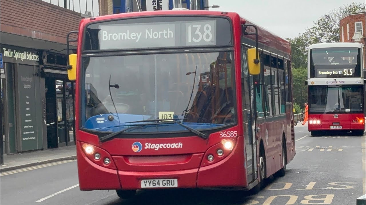 ADL Enviro200 Stagecoach London 36585 YY64GRU Route 138 Bromley North 