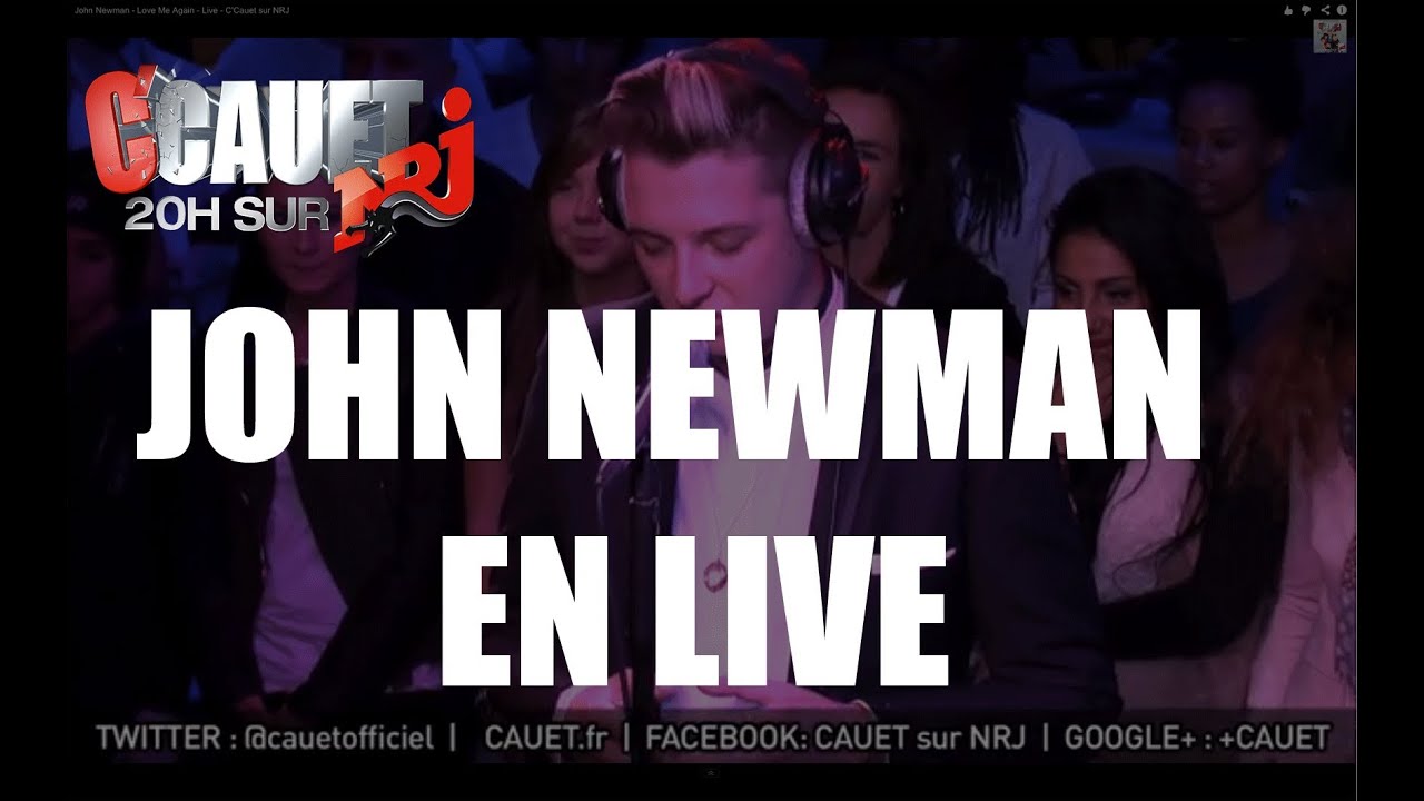John Newman - Love Me Again - Live - C'Cauet sur NRJ