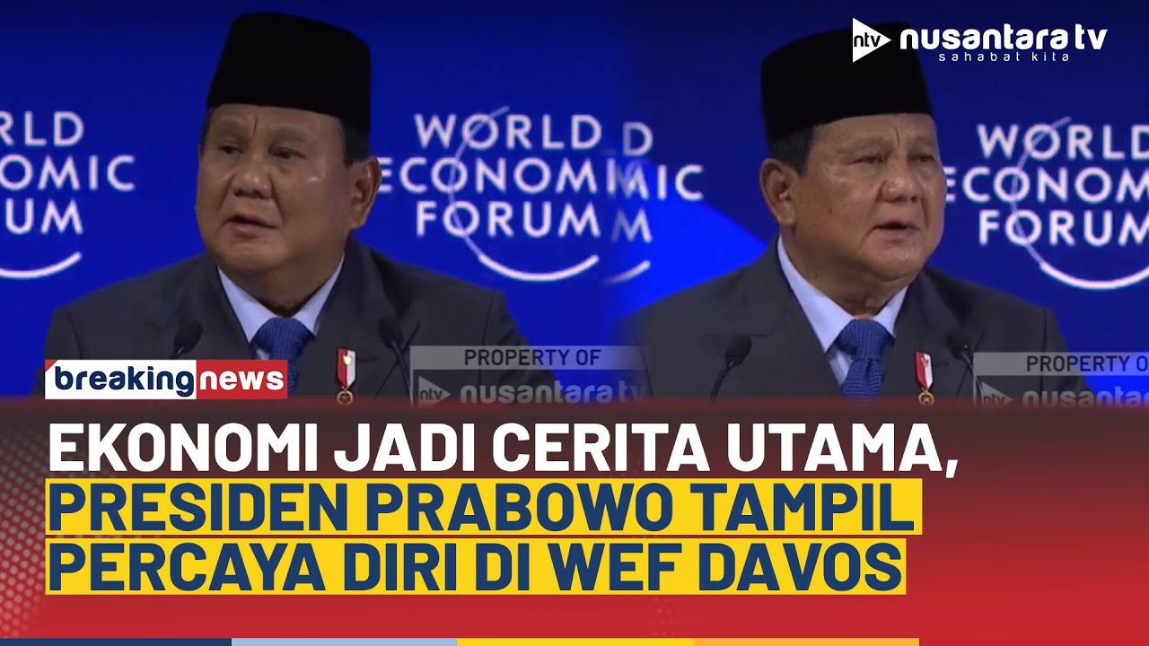 Di Panggung WEF Davos 2026, Presiden Prabowo Yakin Ekonomi RI Tembus di Atas 5% | BREAKING NEWS