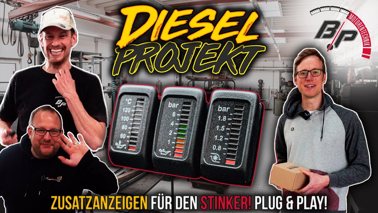 LADEDRUCK & Öl Temperatur/Druck! Zusatzanzeigen im VW AAZ | DIESEL PROJEKT #2 | BP Motorentechnik