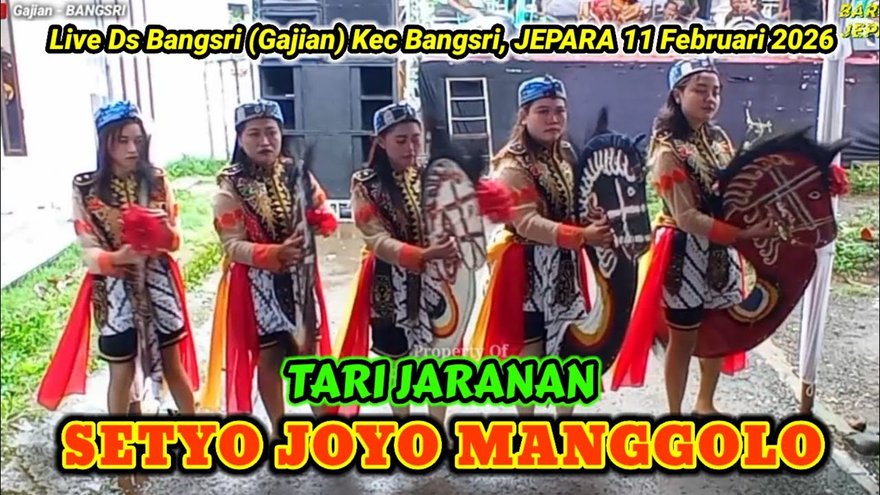 2 Tari Jaranan | SETYO JOYO MANGGOLO Barongan Jepara | Khitanan Beryl - Bangsri