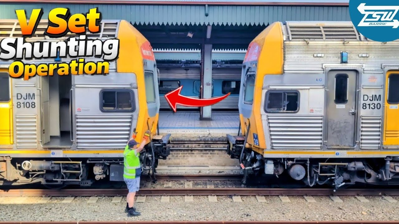 V Set Interurban Trains – Shunting Operations Close-Up - Central Station 