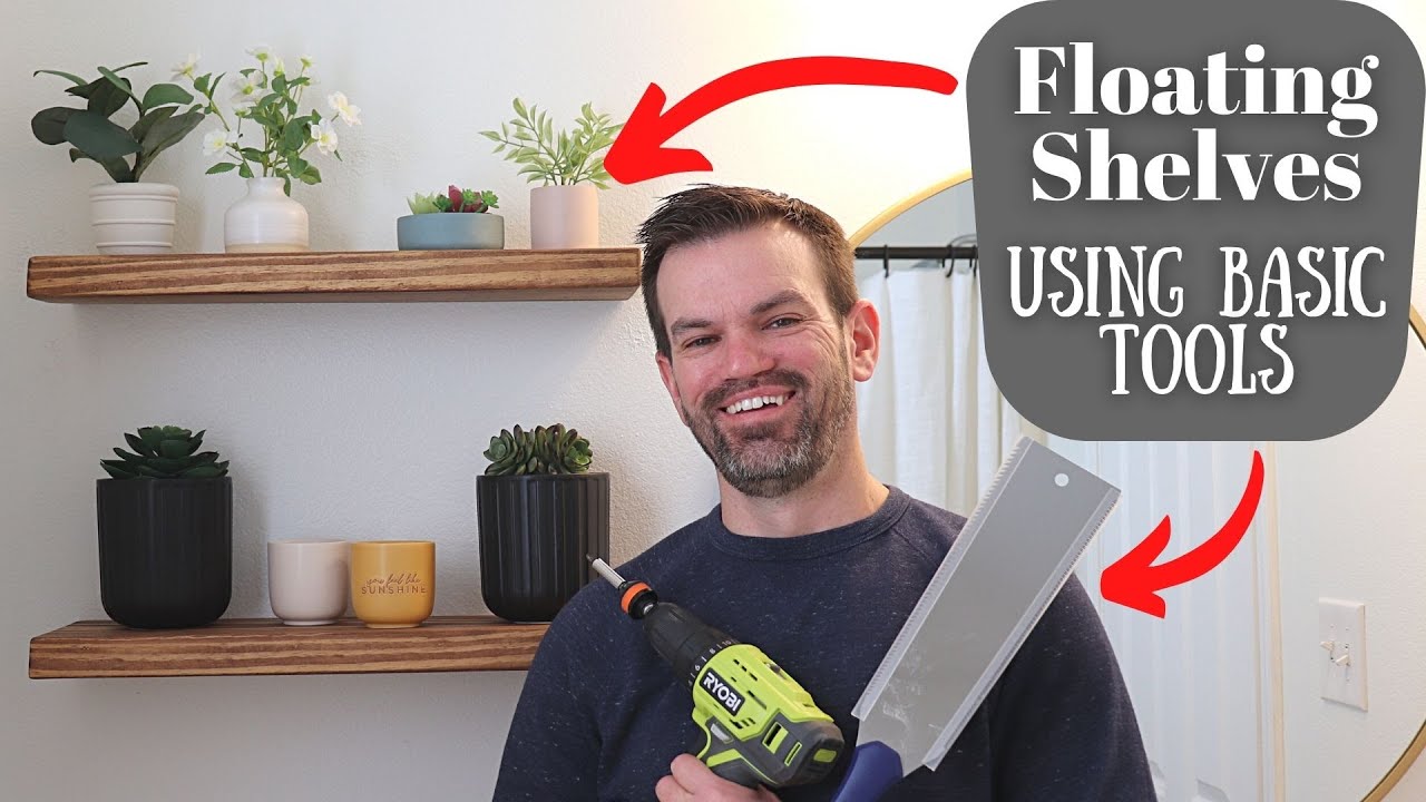 How To Make Simple Floating Bathroom Shelves