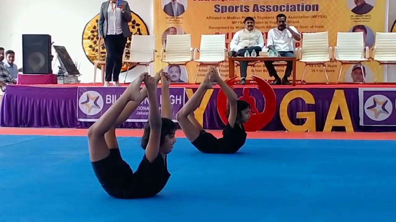 district Yoga Championship Rhythmic Pair Gold Medal in Sub Jr category #yoga #yogalife #yogapractice