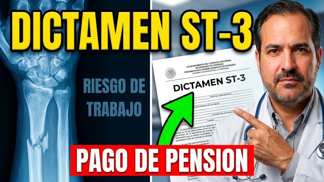PENSIÓN POR RIESGO DE TRABAJO IMSS ST-3, PAGO DE SECUELA.