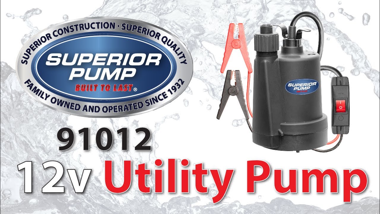 Superior Pump 91012 12 Volt Submersible Utility Pump
