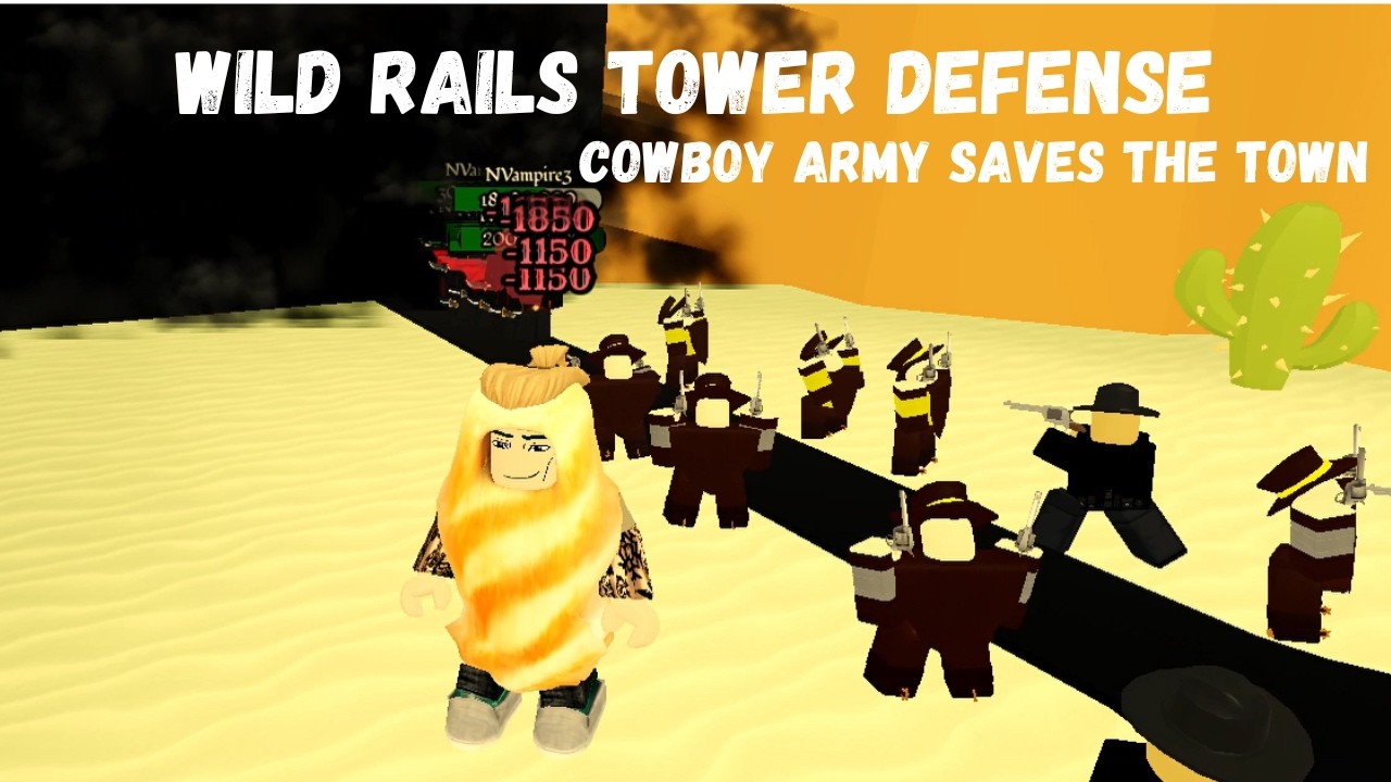 Wild Rails Tower Defense Cowboy Army Saves The Town