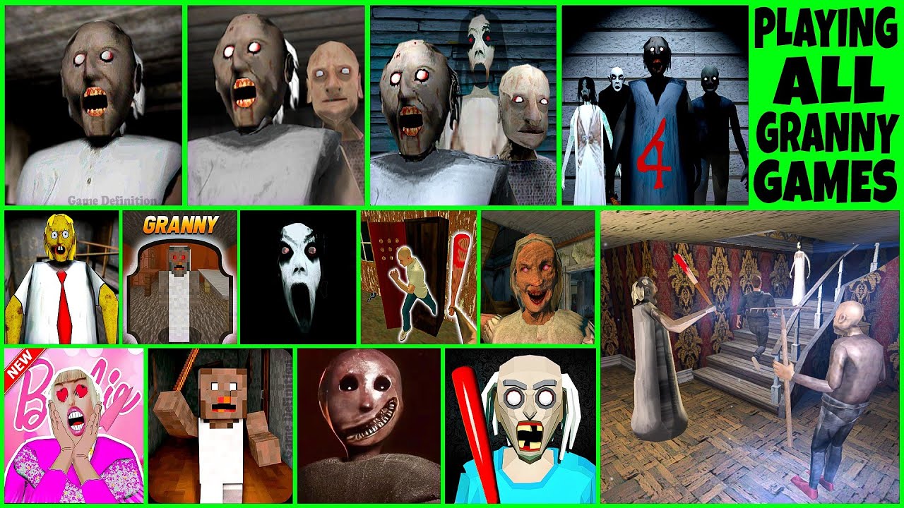 Playing Top 5 Games To Beat GRANNY HORROR Game (Who's Scary) grandpa granny wala game definition