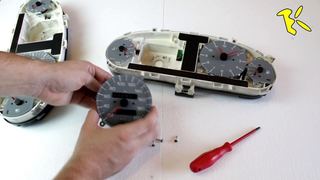 Installing dashboard with RPM gauge  - Škoda Felicia 1.6mpi