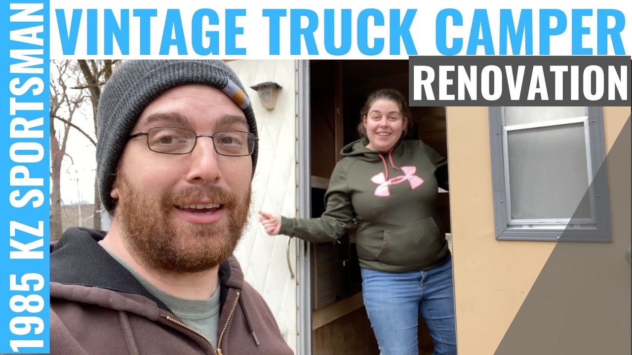 VINTAGE TRUCK CAMPER REMODEL / 1985 KZ SPORTMAN INTERIOR RENOVATION